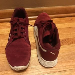 Casual Burgundy Puma Shoes